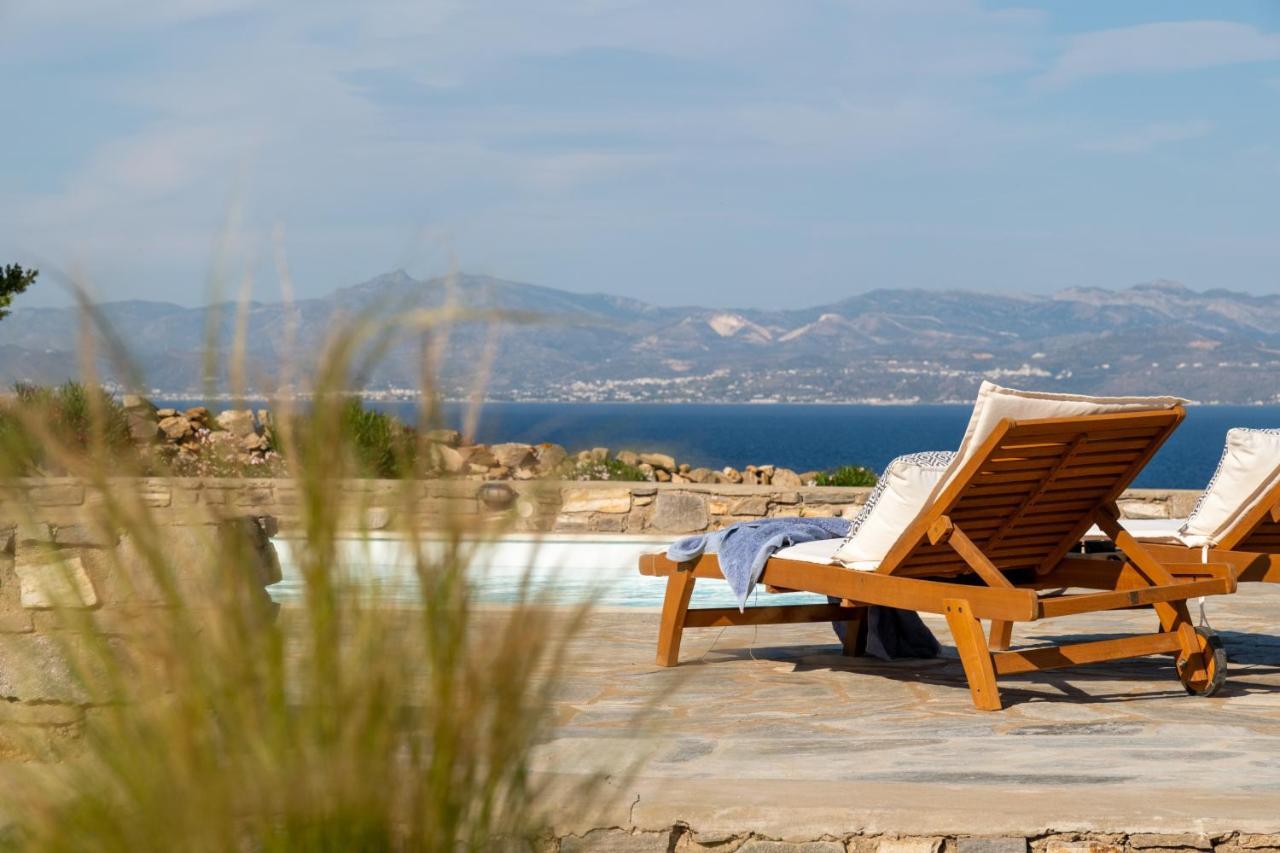 Kallirroe Deluxe Villa With Sea View And Pool Хріссі-Акті Екстер'єр фото