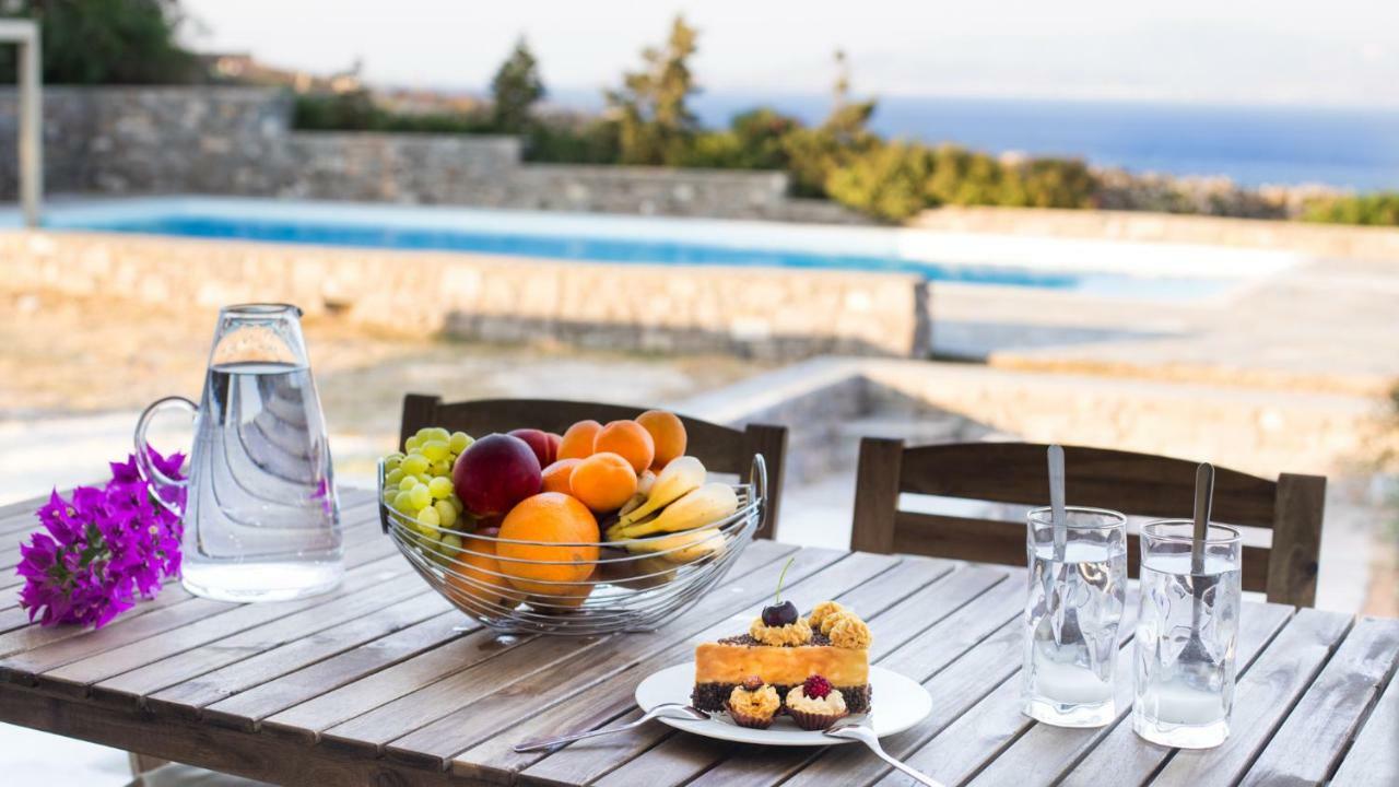 Kallirroe Deluxe Villa With Sea View And Pool Хріссі-Акті Екстер'єр фото